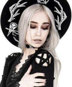 Best Sale ❤️ RESTYLE Pentacles & Pentagrams Pagan | HAT 😀 -Alternative Accessories Elegant Store restyle pagan hat 8 700x700