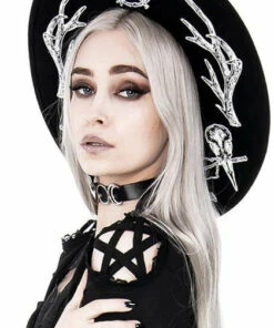 Best Sale ❤️ RESTYLE Pentacles & Pentagrams Pagan | HAT 😀 -Alternative Accessories Elegant Store restyle pagan hat 9 700x700