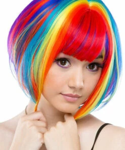 Wholesale 😀 ROCKSTAR WIGS Cosplay Rainbow Rock [Rainbow Bob] | WIG 🤩 -Alternative Accessories Elegant Store rockstar wigs rainbow rock rainbow bob wig 1 659bf490 d459 4b04 bb3d 91f9b51b4778 700x700