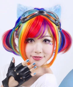 Wholesale 😀 ROCKSTAR WIGS Cosplay Rainbow Rock [Rainbow Bob] | WIG 🤩 -Alternative Accessories Elegant Store rockstar wigs rainbow rock rainbow bob wig 5 11fcedca 5357 4dc2 8d5f 724f2e317143 700x700