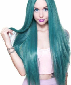 Cheap ✔️ ROCKSTAR WIGS Cosplay Yaki Straight Turquoise Mix | WIG [32 INCH] ⌛ -Alternative Accessories Elegant Store rockstar wigs yaki straight turquoise mix wigs 32 inch 3 b0a609c4 bbb2 45cb be2c 7e31e756d60f 700x700