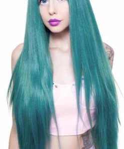 Cheap ✔️ ROCKSTAR WIGS Cosplay Yaki Straight Turquoise Mix | WIG [32 INCH] ⌛ -Alternative Accessories Elegant Store rockstar wigs yaki straight turquoise mix wigs 32 inch 4 fb28a86e 09ca 42dd 913a 41b87f93b77d 700x700