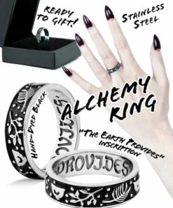 Coupon 👍 ROGUE AND WOLF All Alchemy [Blackened Steel] | RING 🎉 -Alternative Accessories Elegant Store rogue and wolf alchemy blackened steel ring 9 53972947 0549 4fd7 8747 03cf50bf6849 700x700