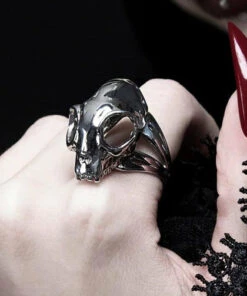 New 👍 ROGUE AND WOLF Skulls Cat Skull [Mirror Steel] | RING ✔️ -Alternative Accessories Elegant Store rogue and wolf cat skull mirror steel ring 2 925fb16d 538c 4ec3 b45a 73afa96acdd8 700x700