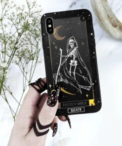 Best deal ❤️ ROGUE AND WOLF Skulls Death Tarot [Gold] | PHONE CASE 😍 -Alternative Accessories Elegant Store rogue and wolf death tarot gold phone case 4 97a231a3 1475 47d2 afdc 943386b4a7ff 700x700