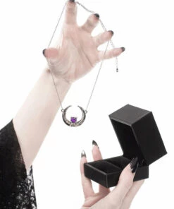 Budget 🌟 ROGUE AND WOLF The Moon Eclipse [Sterling Silver] | NECKLACE 🎉 -Alternative Accessories Elegant Store rogue and wolf eclipse sterling silver necklace 12 700x700