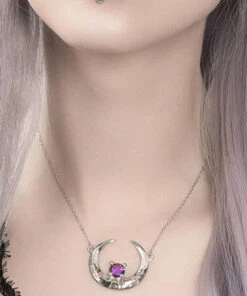 Budget 🌟 ROGUE AND WOLF The Moon Eclipse [Sterling Silver] | NECKLACE 🎉