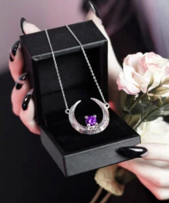 Budget 🌟 ROGUE AND WOLF The Moon Eclipse [Sterling Silver] | NECKLACE 🎉 -Alternative Accessories Elegant Store rogue and wolf eclipse sterling silver necklace 5 700x700