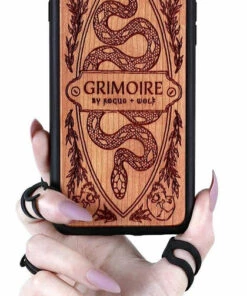 Deals ❤️ ROGUE AND WOLF All Grimoire [Cherry Wood] | PHONE CASE** 🛒 -Alternative Accessories Elegant Store rogue and wolf grimoire cherry wood phone case 3 23dc5e3f b488 493a 81da c098fa21041c 700x700