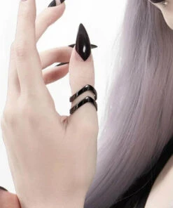 Top 10 🤩 ROGUE AND WOLF Mens Accessories Hunt [Black Sterling Silver] | RING ⌛ -Alternative Accessories Elegant Store rogue and wolf hunt black sterling silver ring 13 700x700