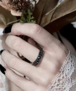 Cheapest 🥰 ROGUE AND WOLF The Moon Moon Child [Blackened Steel] | RING 🎉 -Alternative Accessories Elegant Store rogue and wolf moon child blackened steel ring 2 4b037639 f910 44fe a3e8 5ae46aef8e08 700x700