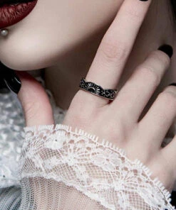 New 🎉 ROGUE AND WOLF The Moon Moonrise [Blackened Steel] | RING 😀 -Alternative Accessories Elegant Store rogue and wolf moonrise blackened steel ring 4 6ce102a9 5b0d 4db4 9902 bb0db431b419 700x700