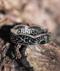 New 🎉 ROGUE AND WOLF The Moon Moonrise [Blackened Steel] | RING 😀 -Alternative Accessories Elegant Store rogue and wolf moonrise blackened steel ring 5 2a116245 d55d 4f42 83a5 a3ea4fb211c1 700x700