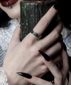 New 🎉 ROGUE AND WOLF The Moon Moonrise [Blackened Steel] | RING 😀 -Alternative Accessories Elegant Store rogue and wolf moonrise blackened steel ring 6 ecb52e06 b671 48d3 9be7 301b096d0210 700x700