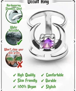 Budget ✨ ROGUE AND WOLF All Occult [Mirror Steel] | RING 🧨 -Alternative Accessories Elegant Store rogue and wolf occult mirror steel ring 9 02ee5830 dd74 4b21 ba3e 4c9f854a8615 700x700