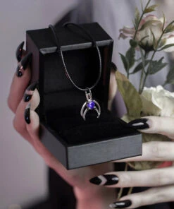 Outlet 😍 ROGUE AND WOLF The Moon Rhea [Sterling Silver] | CHOKER 🎉 -Alternative Accessories Elegant Store rogue and wolf rhea sterling silver choker 2 700x700