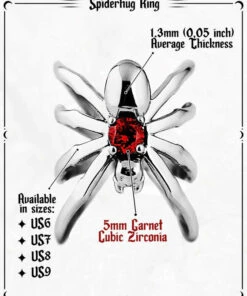 New ✨ ROGUE AND WOLF All Spiderhug [Mirror Steel] | RING 😍 -Alternative Accessories Elegant Store rogue and wolf spiderhug mirror steel ring 13 c1f01182 3e02 467a 8b47 b9bb7b374273 700x700