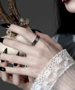 Buy 🎉 ROGUE AND WOLF The Moon Sun And Moon [Blackened Steel] | RING 😉 -Alternative Accessories Elegant Store rogue and wolf sun and moon blackened steel ring 7 157d3766 10e2 43fb 9962 b8a0ca20b157 700x700