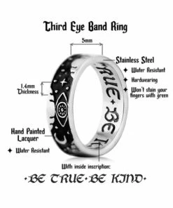 Wholesale 🎉 ROGUE AND WOLF All Third Eye [Blackened Steel] | RING 🔥 -Alternative Accessories Elegant Store rogue and wolf third eye blackened steel ring 8 766dd0da 4b78 428b ac10 944ffadbe78f 700x700