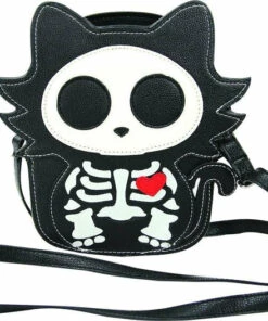 Alternative Accessories Elegant Store -Alternative Accessories Elegant Store sleepyville critters glow in the dark sugar skull cat crossbody bag 1 b8e7e747 2a0c 4b49 af5c a156838bd5e1 700x700