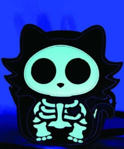 Best deal ❤️ SLEEPYVILLE CRITTERS Cats Glow In The Dark Sugar Skull Cat | CROSSBODY BAG 👏