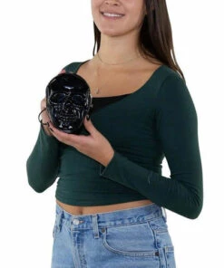 Cheapest 🎉 SLEEPYVILLE CRITTERS 💀 Halloween Smiling Skull Zippered | WRISTLET PURSE 🌟 -Alternative Accessories Elegant Store sleepyville critters smiling skull zippered wristlest purse 2 5f35909f bb50 428d 8020 6f1bea25eeb4 700x700