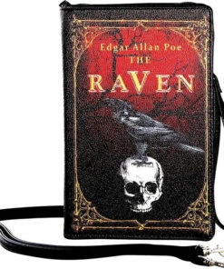 Flash Sale 🥰 SLEEPYVILLE CRITTERS Edgar Allan Poe The Raven Vintage Book | CLUTCH BAG 🎁