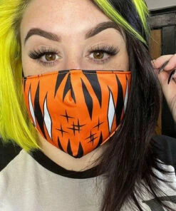 Promo 💯 SOURPUSS Mens Accessories Diamonds [Orange] | FACE MASK* ✔️