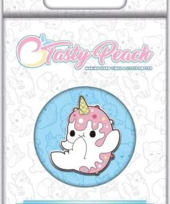 Brand new ⭐ TASTY PEACH STUDIO Kawaii Tasty Peach Nomwhal | ENAMEL PIN 🌟