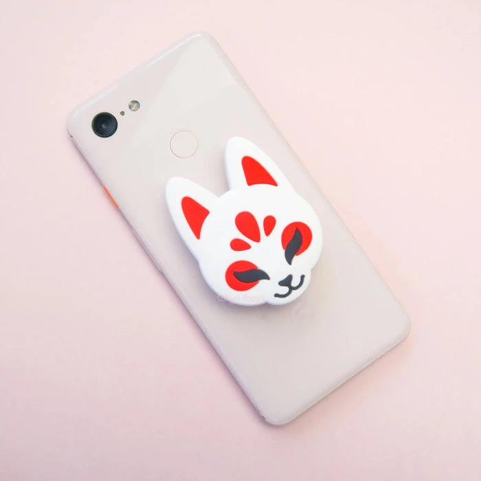 Cheap β€οΈ TOKYO SHOJO Anime & Manga Kitsune Mask | PHONE GRIP π― 5 Cheap β€οΈ TOKYO SHOJO Anime & Manga Kitsune Mask | PHONE GRIP π― - Image 3