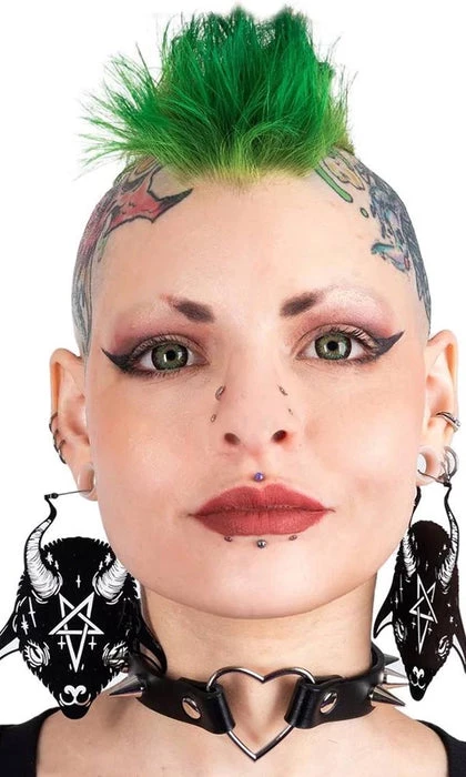 Cheapest β€οΈ TOO FAST APPAREL Pentacles & Pentagrams Baby Goat Devil | EARRINGS π 7 Cheapest β€οΈ TOO FAST APPAREL Pentacles & Pentagrams Baby Goat Devil | EARRINGS π - Image 5