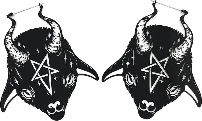 Cheapest β€οΈ TOO FAST APPAREL Pentacles & Pentagrams Baby Goat Devil | EARRINGS π 8 Cheapest β€οΈ TOO FAST APPAREL Pentacles & Pentagrams Baby Goat Devil | EARRINGS π - Image 6