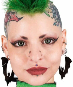 Top 10 😀 TOO FAST APPAREL Bats 🧛 Halloween Bat [Black Glitter] | EARRINGS 😍 -Alternative Accessories Elegant Store too fast apparel black glitter halloween bat earrings 4 50066925 5fd8 4032 9aac 2c79de0a8e5b 700x700