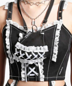 Best deal ⭐ TRIPP NYC Lolita [Black/White] | FACE COVER* 🔔 -Alternative Accessories Elegant Store tripp nyc lolita black white face cover 3 4f975fe2 c3ae 4969 8f59 b17c5158c5d7 700x700