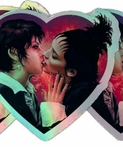 Deals ⌛ VERA'S EYECANDY Gothic Homewares Nancy And Lydia Kiss Cut | VINYL HOLOGRAPHIC STICKER ✨